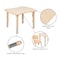 Flash Furniture Rectangle 21.875 W, 26.625 L, 23.5 H, Plastic, Steel, Brown YU-YCY-098-0034-RECT-TBL-NAT-GG - alternate 7